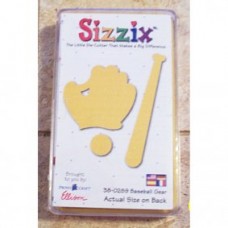 Pre-Owned Sizzix Originals Baseball Gear Die Cutter Yellow #38-0289