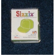 Pre-Owned Sizzix Originals Baseball Hat Die Cutter Green #38-0294