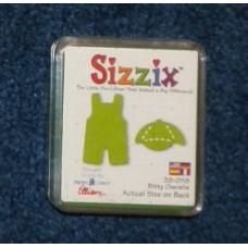 Pre-Owned Sizzix Originals Bitty Overalls Die Cutter Green #38-0118