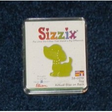 Pre-Owned Sizzix Originals Dog Die Cutter Green #38-0279