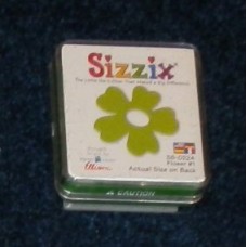 Pre-Owned Sizzix Originals Flower 1 Die Cutter Green #38-0224