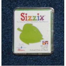 Pre-Owned Sizzix Originals Leaf 2 Die Cutter Green #38-0219