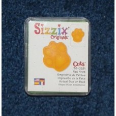 Pre-Owned Sizzix Originals Paw Print Die Cutter Green #38-0281