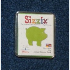 Pre-Owned Sizzix Originals Pig Die Cutter Green #38-0269