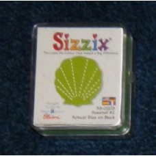 Pre-Owned Sizzix Originals Seashell 2 Die Cutter Green #28-0203