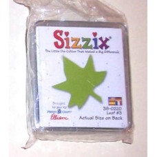 Pre-Owned Sizzix Originals Leaf 3 Die Cutter Green #38-0220