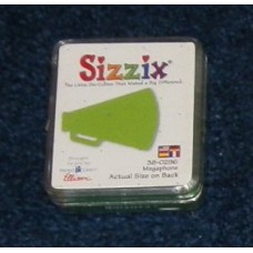 Pre-Owned Sizzix Originals Megaphone Die Cutter Green #38-0298