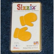 Pre-Owned Sizzix Originals Mittens Die Cutter Yellow #38-0240