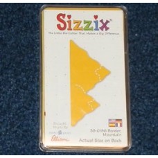 Pre-Owned Sizzix Originals Mountain Border Die Cutter Yellow #38-0186