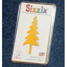 Pre-Owned Sizzix Originals Pine Tree Die Cutter Yellow #38-0179
