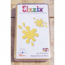 Pre-Owned Sizzix Originals Splats Die Cutter Yellow #38-0192