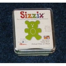 Pre-Owned Sizzix Originals Teddy Bear Die Cutter Green #38-0272