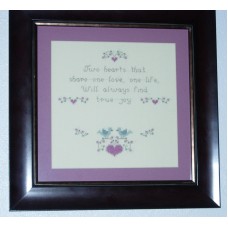 Personalized Cross-Stitch Wedding Quote - True Love
