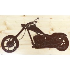 Chopper Motorcycle Metal Art