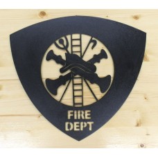 Fire Department Shield Metal Art