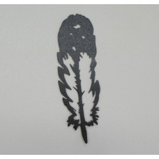 Black Feather Metal Art