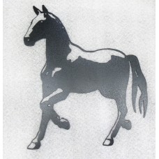 Standing Black Horse