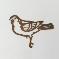 Brown Robin Bird Metal Art Design