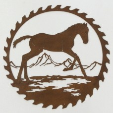 Horse Saw Blade Metal Art Design