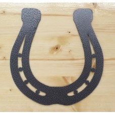 Grey Horseshoe Design Metal Art