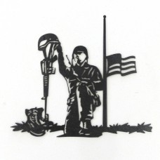 Metal Kneeling Soldier